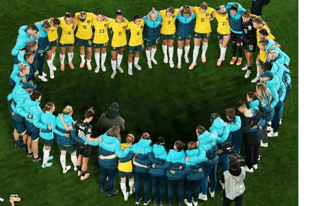 Matildas on the field