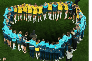 Matildas on the field