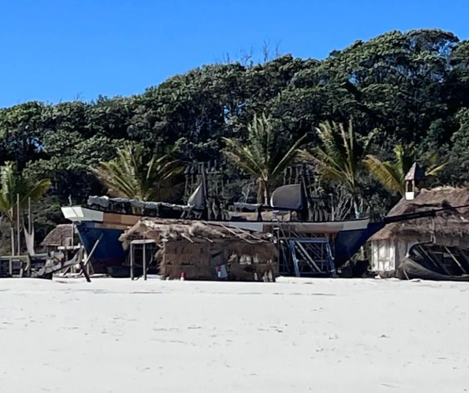 Priyanka Chopra Films on North Stradbroke Beach