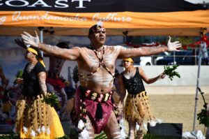 Quandamooka people dancing